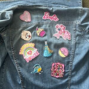 DIY Patches for Jacket adornments with Pink Barbie & Fun Patches